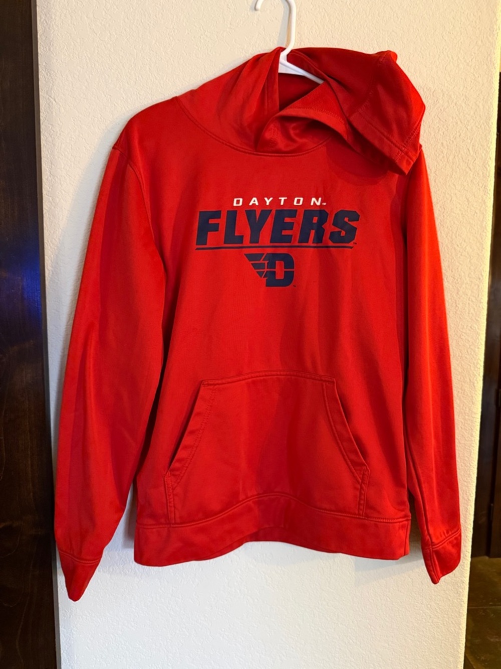Dayton Flyers Red Hoodie with Front Pocket